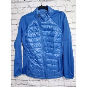 Calvin Klein Performance Women XLarge Nylon Puffer Coat Blue Jacket